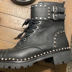 Sam Edelman studded combat boots